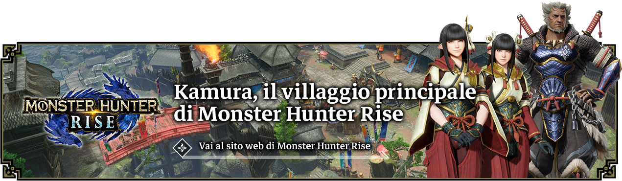 Kamura, il villaggio principale di Monster Hunter Rise