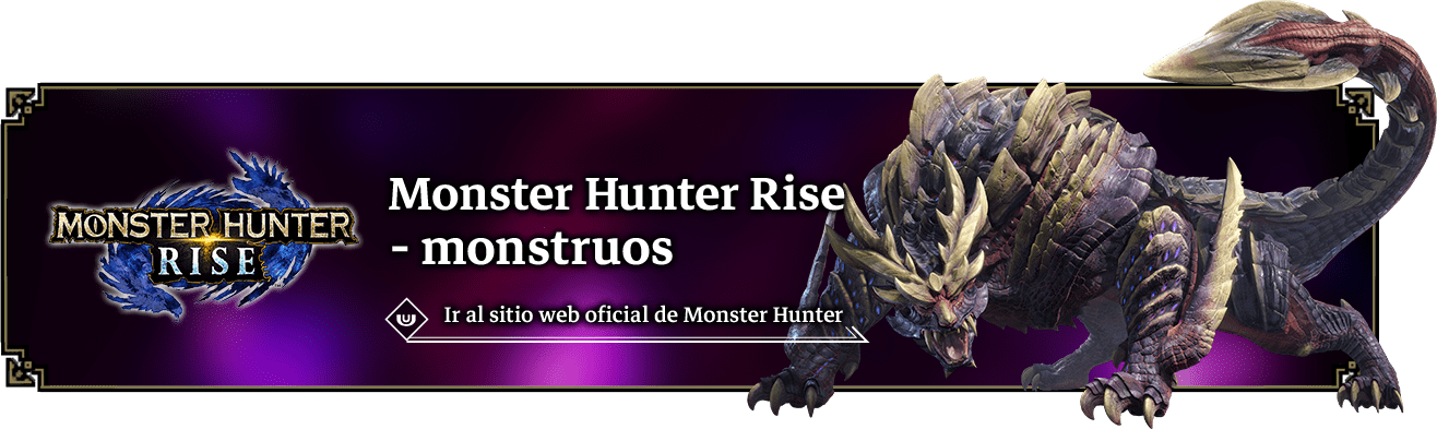 Monster Hunter Rise - monstruos